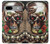 S0753 Skull Wing Rose Punk Case For Google Pixel 7a
