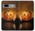 S1083 Pumpkin Spider Candles Halloween Case For Google Pixel 7a