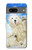 S3794 Arctic Polar Bear and Seal Paint Case For Google Pixel 7a