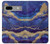 S3906 Navy Blue Purple Marble Case For Google Pixel 7a