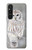 S1566 Snowy Owl White Owl Case For Sony Xperia 1 V
