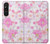 S3036 Pink Sweet Flower Flora Case For Sony Xperia 1 V