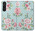 S3494 Vintage Rose Polka Dot Case For Sony Xperia 1 V