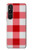 S3535 Red Gingham Case For Sony Xperia 1 V