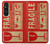 S3552 Vintage Fragile Label Art Case For Sony Xperia 1 V