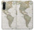 S0604 World Map Case For Sony Xperia 10 V