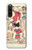 S3820 Vintage Cowgirl Fashion Paper Doll Case For Sony Xperia 10 V