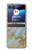 S3717 Rose Gold Blue Pastel Marble Graphic Printed Case For Motorola Razr 40 Ultra