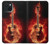 S0415 Fire Guitar Burn Case For iPhone 15