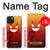 S2454 Red Cute Little Devil Cartoon Case For iPhone 15