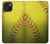 S3031 Yellow Softball Ball Case For iPhone 15