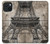 S3416 Eiffel Tower Blueprint Case For iPhone 15