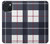 S3452 Plaid Fabric Pattern Case For iPhone 15