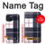 S3452 Plaid Fabric Pattern Case For iPhone 15