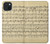 S2504 Vintage Music Sheet Case For iPhone 15 Plus