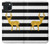 S2794 Black and White Striped Deer Gold Sparkles Case For iPhone 15 Plus
