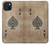 S2928 Vintage Spades Ace Card Case For iPhone 15 Plus