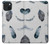 S3085 Feather Paint Pattern Case For iPhone 15 Plus