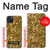 S3388 Gold Glitter Graphic Print Case For iPhone 15 Plus