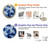 S3439 Fabric Indigo Tie Dye Case For iPhone 15 Plus