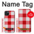 S3535 Red Gingham Case For iPhone 15 Plus