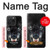 S2823 Black Wolf Blue Eyes Face Case For iPhone 15 Pro