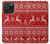 S2835 Christmas Reindeer Knitted Pattern Case For iPhone 15 Pro