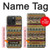 S2860 Aztec Boho Hippie Pattern Case For iPhone 15 Pro