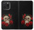 S3753 Dark Gothic Goth Skull Roses Case For iPhone 15 Pro