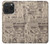 S3819 Retro Vintage Paper Case For iPhone 15 Pro