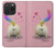 S3923 Cat Bottom Rainbow Tail Case For iPhone 15 Pro