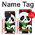 S3929 Cute Panda Eating Bamboo Case For iPhone 15 Pro