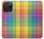 S3942 LGBTQ Rainbow Plaid Tartan Case For iPhone 15 Pro