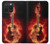 S0415 Fire Guitar Burn Case For iPhone 15 Pro Max