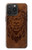S2529 Leo Zodiac Tattoo Brown Graphic Print Case For iPhone 15 Pro Max