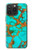 S2688 Aqua Copper Turquoise Gemstone Graphic Case For iPhone 15 Pro Max
