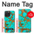 S2688 Aqua Copper Turquoise Gemstone Graphic Case For iPhone 15 Pro Max
