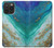 S3920 Abstract Ocean Blue Color Mixed Emerald Case For iPhone 15 Pro Max