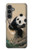 S2210 Panda Fluffy Art Painting Case For Samsung Galaxy S23 FE