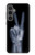 S3101 X-ray Peace Sign Fingers Case For Samsung Galaxy S23 FE
