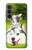 S3795 Kitten Cat Playful Siberian Husky Dog Paint Case For Samsung Galaxy S23 FE