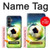 S3844 Glowing Football Soccer Ball Case For Samsung Galaxy S23 FE