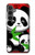 S3929 Cute Panda Eating Bamboo Case For Samsung Galaxy S23 FE