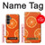 S3946 Seamless Orange Pattern Case For Samsung Galaxy S23 FE