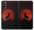 S2955 Wolf Howling Red Moon Case For Sony Xperia 5 V