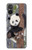 S3793 Cute Baby Panda Snow Painting Case For Sony Xperia 5 V