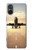 S3837 Airplane Take off Sunrise Case For Sony Xperia 5 V