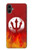 S2803 Fire Red Devil Spear Symbol Case For Samsung Galaxy A05