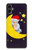 S2849 Cute Sleepy Owl Moon Night Case For Samsung Galaxy A05