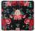 S3112 Rose Floral Pattern Black Case For Samsung Galaxy A05